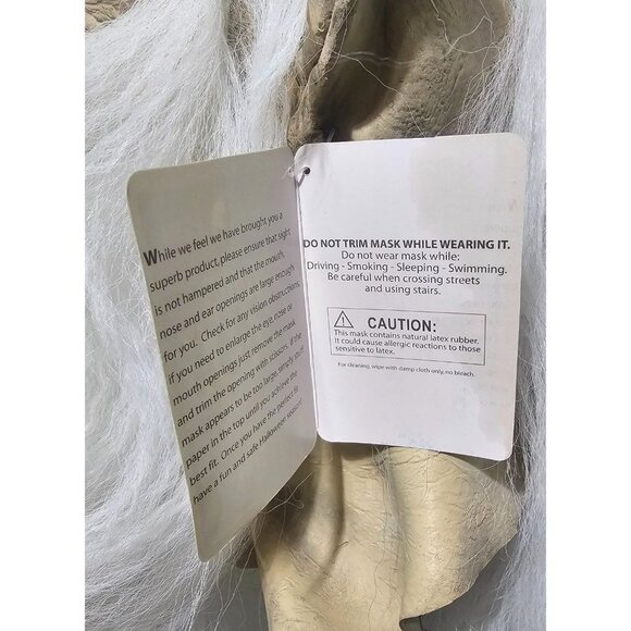 Mario Chiodo 2004 Wizard Mask Warlock Long White Beard Bald Troll Elf Overhead - Picture 8 of 10